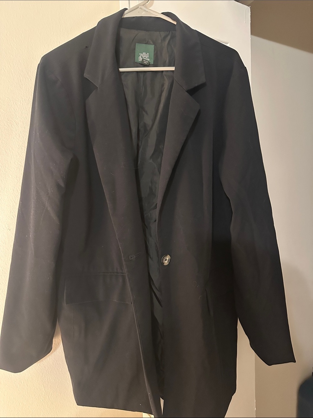 Women’s Black Single-Button Blazer